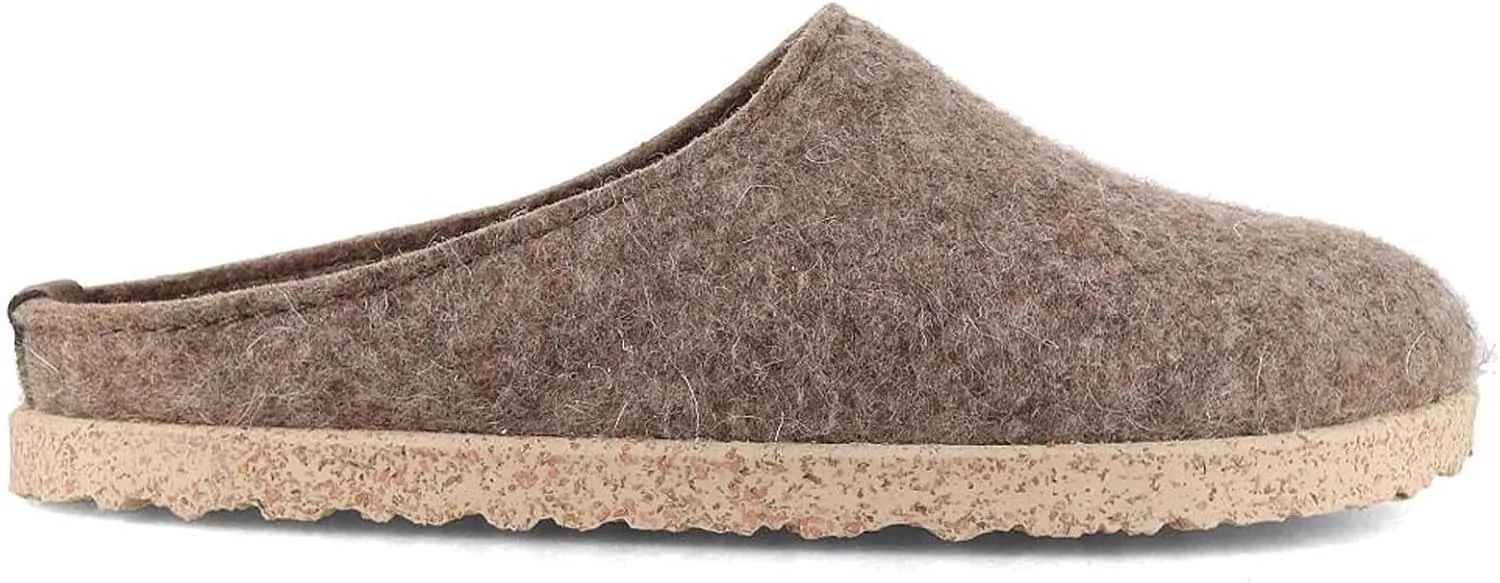 HAFLINGER Unisex Manhattan Warm Breathable Wool Slippers with Removable Footbed & Slip-Resistant Sole | Indoor & Outdoor Wear