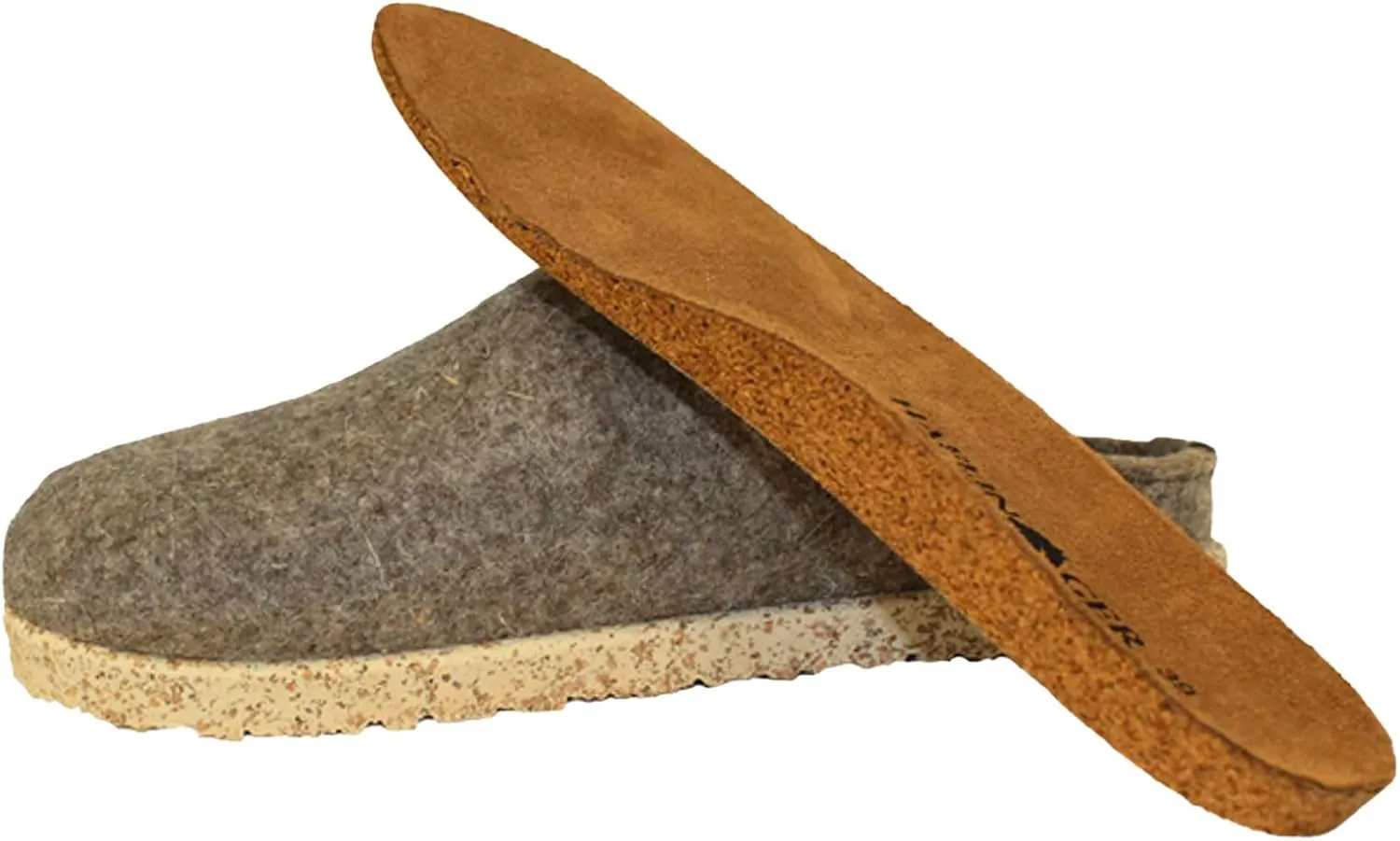 HAFLINGER Unisex Manhattan Warm Breathable Wool Slippers with Removable Footbed & Slip-Resistant Sole | Indoor & Outdoor Wear