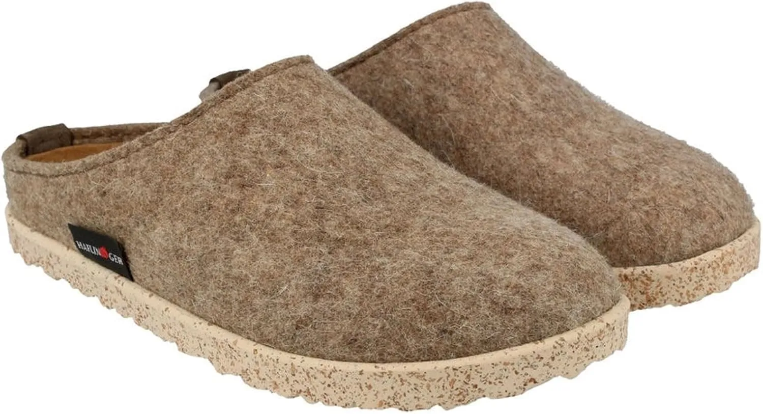 HAFLINGER Unisex Manhattan Warm Breathable Wool Slippers with Removable Footbed & Slip-Resistant Sole | Indoor & Outdoor Wear