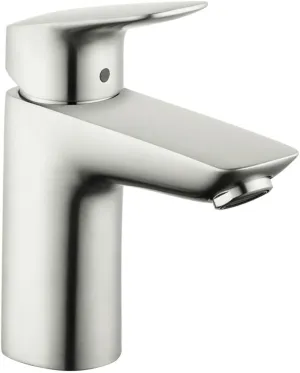 hansgrohe Logis Modern Low Flow Water Saving 1-Handle 1 6-inch Tall Bathroom Sink Faucet in Brushed Nickel, 71100821