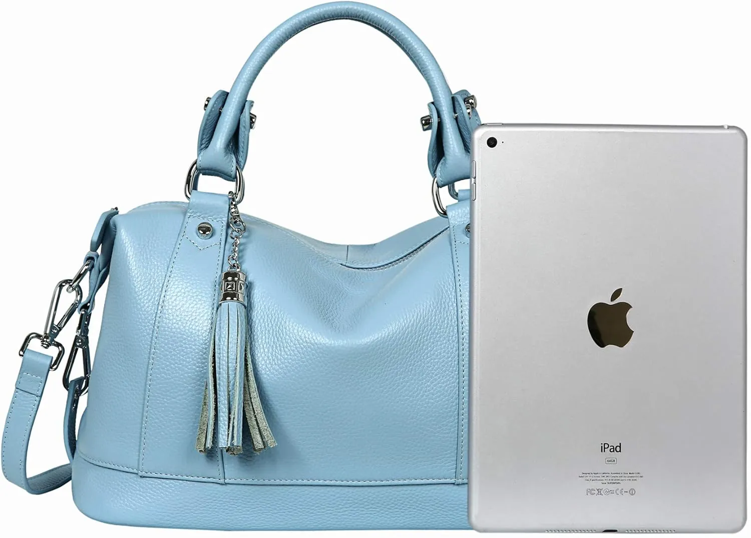HESHE Womens Genuine Leather Handbags Purse Crossbody Satchel Tote Bags Ladies Real Leather Bags