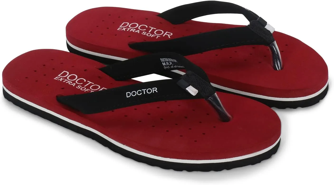 House Slipper for Women's Care Dr Orthopaedic Super Comfort Fitting Flat Cushion Chappal Flip-Flop for Ladies and Girl’s OR-D-19