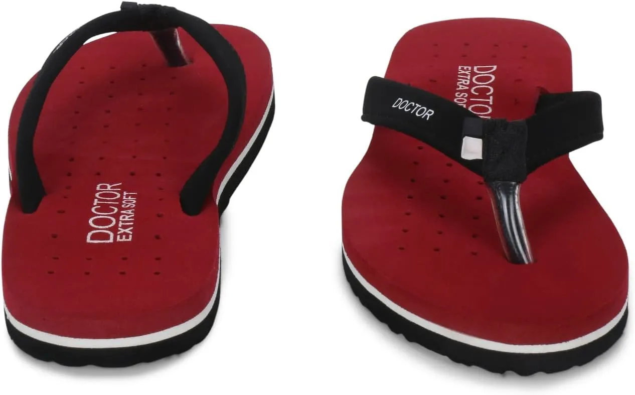 House Slipper for Women's Care Dr Orthopaedic Super Comfort Fitting Flat Cushion Chappal Flip-Flop for Ladies and Girl’s OR-D-19