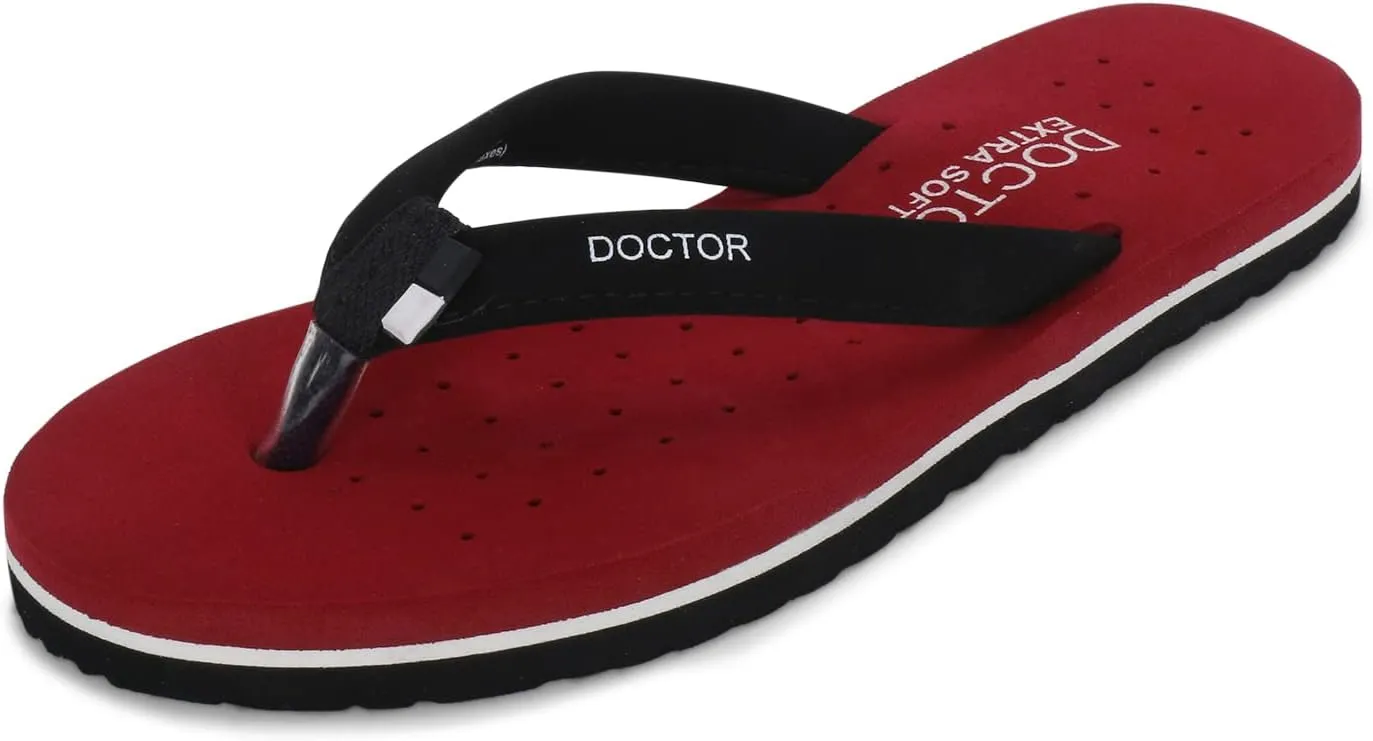 House Slipper for Women's Care Dr Orthopaedic Super Comfort Fitting Flat Cushion Chappal Flip-Flop for Ladies and Girl’s OR-D-19