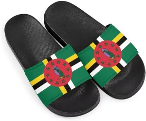 Howilath North American Countries Flag Sandals for Women Comfort Non Slip House Shower Shoes Summer