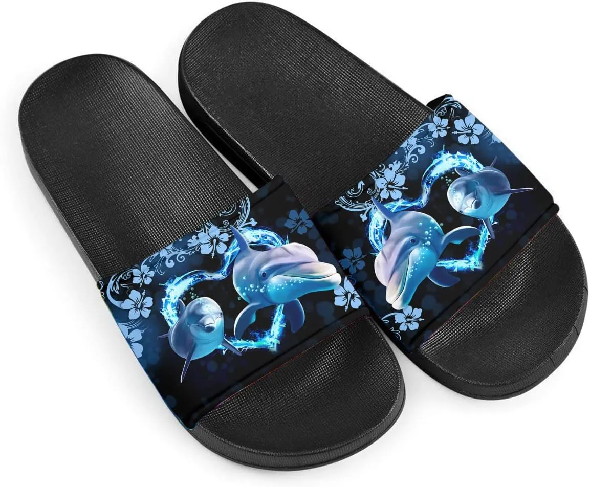 Howilath Novelty Pattern Summer Slide Slippers for Women Kids, Comfortable Soft Sole Non-Slip Slippers Slide Sandal