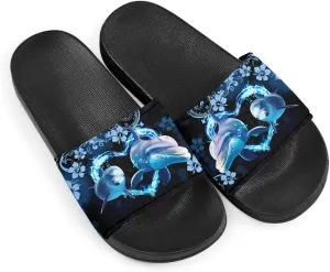 Howilath Novelty Pattern Summer Slide Slippers for Women Kids, Comfortable Soft Sole Non-Slip Slippers Slide Sandal