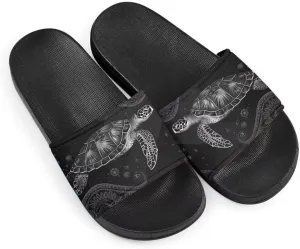 Howilath Novelty Sunflowers Pattern Slide Sandals for Women Girls, Comfotable Open Toe Non Slip Single Band Slide Sandals