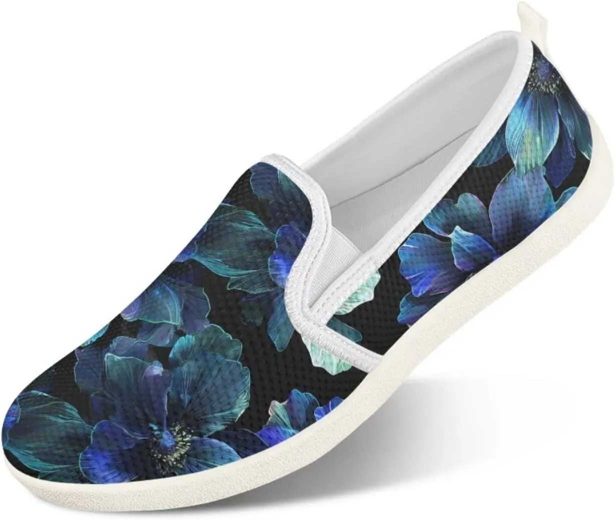 Howilath Slip on Loafers for Women Flat Mesh Shoes Running Sneakers Lightweight Casual Shoes