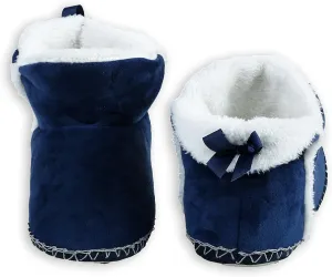ICONOFLASH Women's Moccasin Style Bootie Slipper with Faux Fur Lining