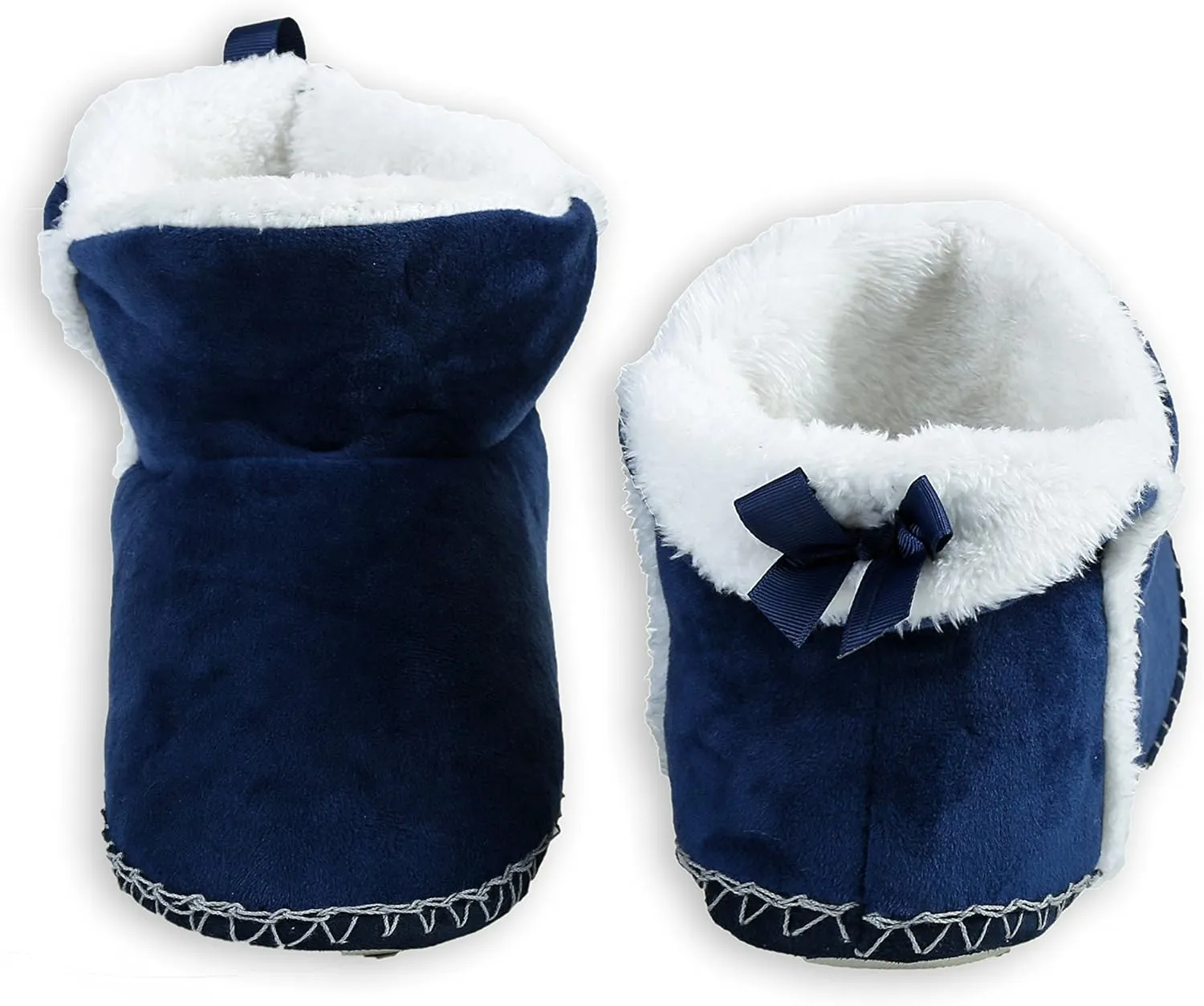 ICONOFLASH Women's Moccasin Style Bootie Slipper with Faux Fur Lining