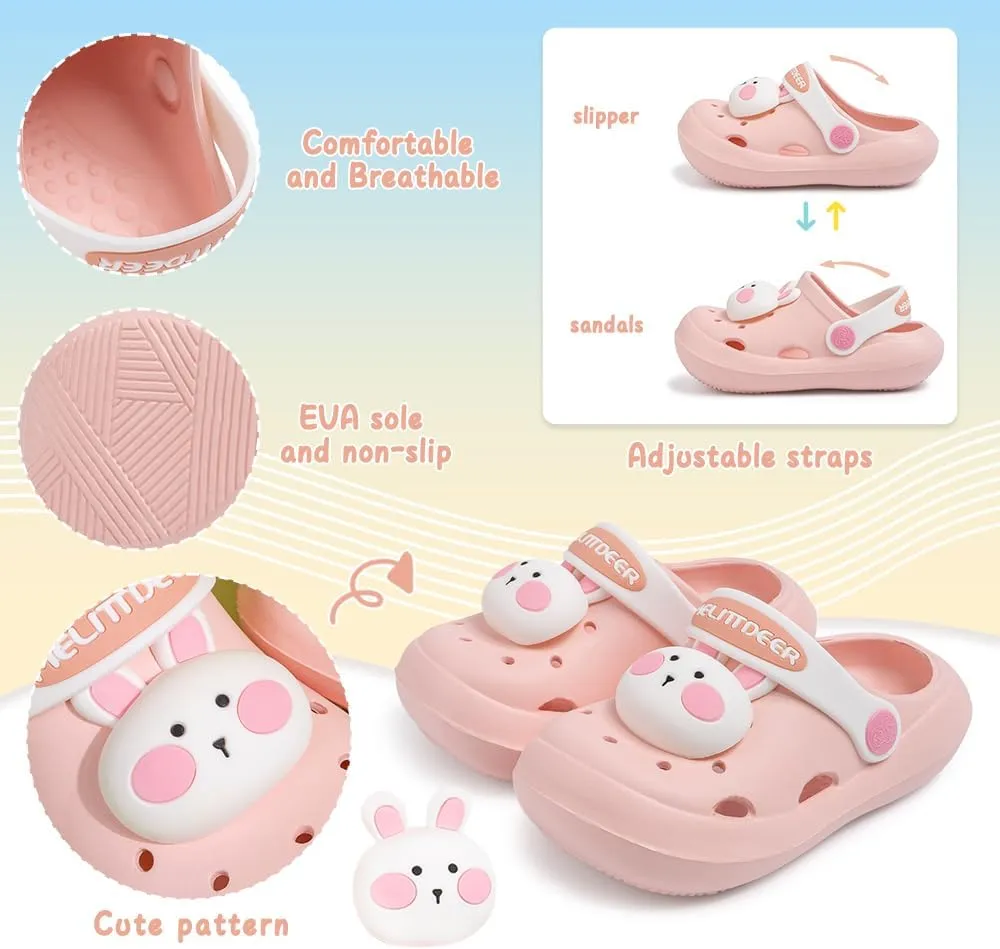 Infant Toddler Boys Girls Cute Garden Water Clogs Slip On Sandals Slides Lightweight Slipper Outdoor Summer Swimming Pool Infant Children Beach Pool Shoes