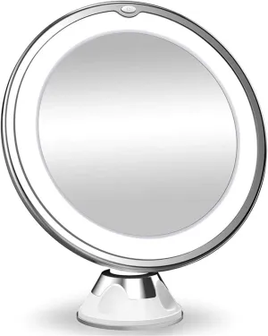IOCCIOBB Flexible Makeup Mirror 10X Magnifying Mirrors Led Light Ed Touch Screen Vanity Mirror Portable Dressing Table Cosmetic Mirrors W