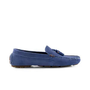 Jackson Suede Leather Driving Loaferss - Blue
