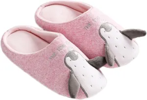 JadeRich Unisex Penguin Shoes Soft Fleece Home Slipper Cozy Warm Fluffy Indoor Outdoor Slippers