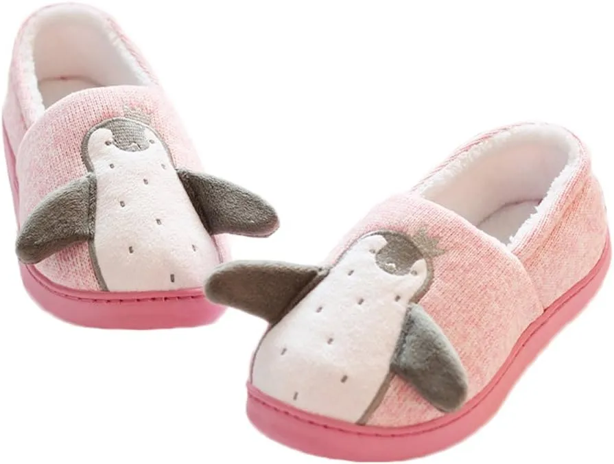 JadeRich Unisex Penguin Shoes Soft Fleece Home Slipper Cozy Warm Fluffy Indoor Outdoor Slippers