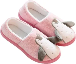 JadeRich Unisex Penguin Shoes Soft Fleece Home Slipper Cozy Warm Fluffy Indoor Outdoor Slippers