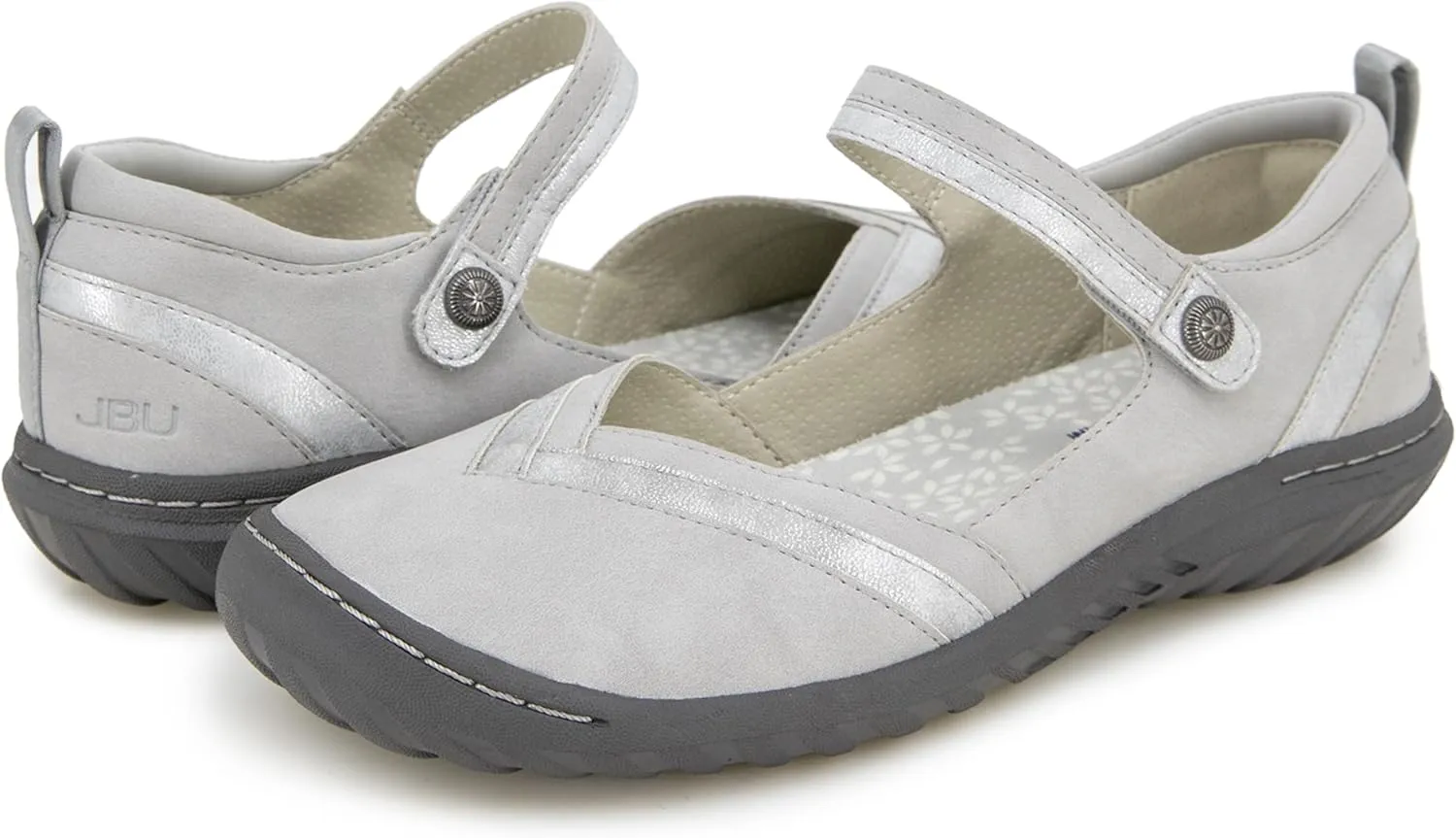 JBU Women's Raven Fashion Comfort Casual Classic Mary Jane Flat