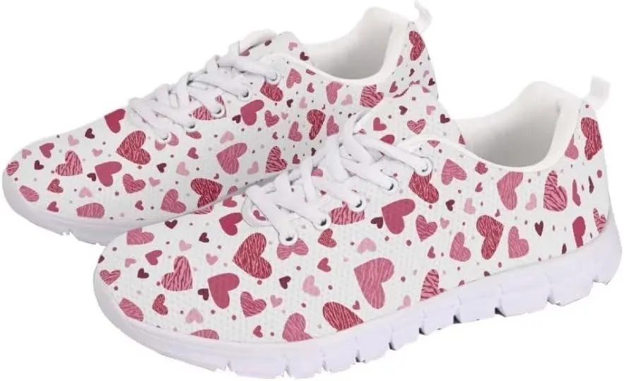 Jeiento Non Slip Running Shoes for Women&Men Fashion Sneaker Comfort Gym Sports Shoes for Teenager Girls Casua Mesh Flat Shoes