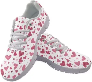 Jeiento Non Slip Running Shoes for Women&Men Fashion Sneaker Comfort Gym Sports Shoes for Teenager Girls Casua Mesh Flat Shoes
