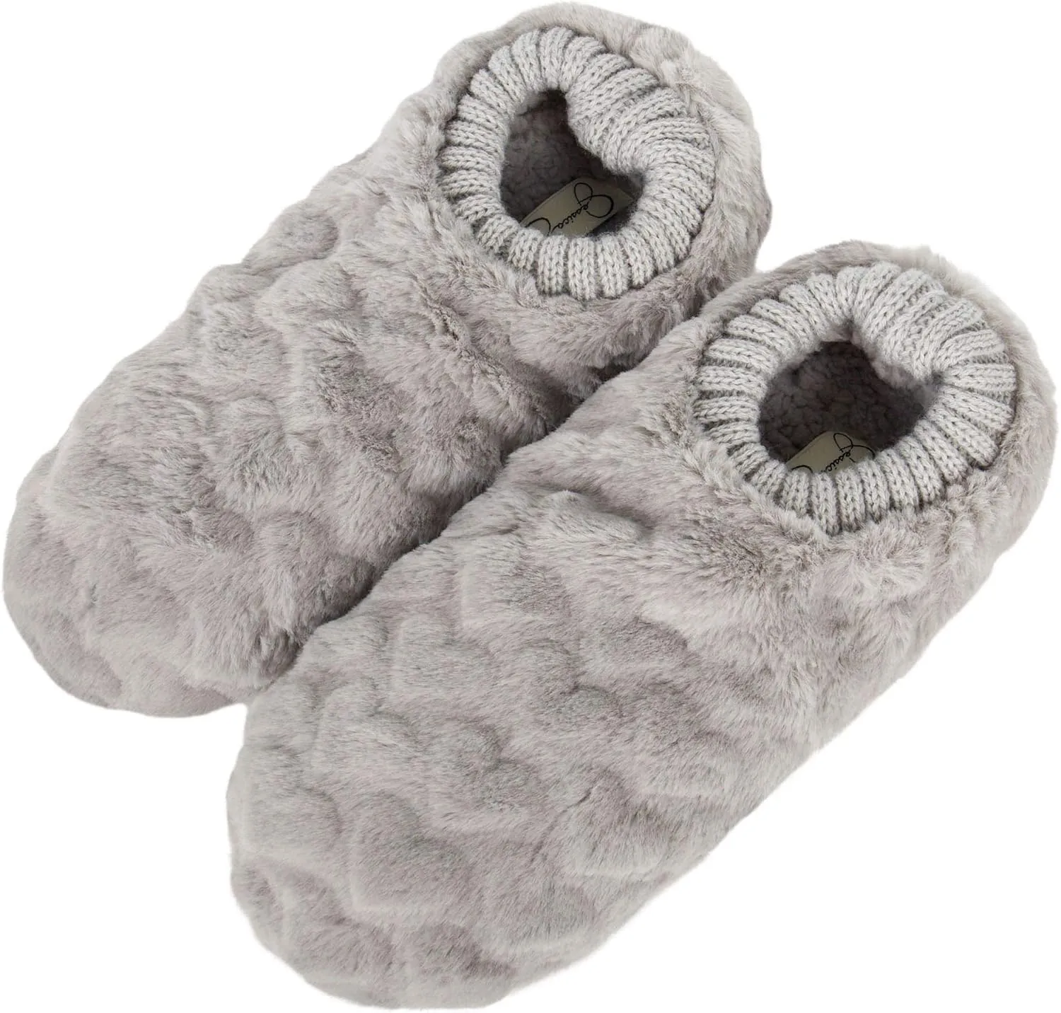 Jessica Simpson Women’s and Girl’s Plush Fleece Lined Slipper Socks with Anti-Slip Sole- Mommy & Me Set Options
