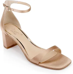 Jewel Badgley Mischka Reese Simple Block Heel Sandal
