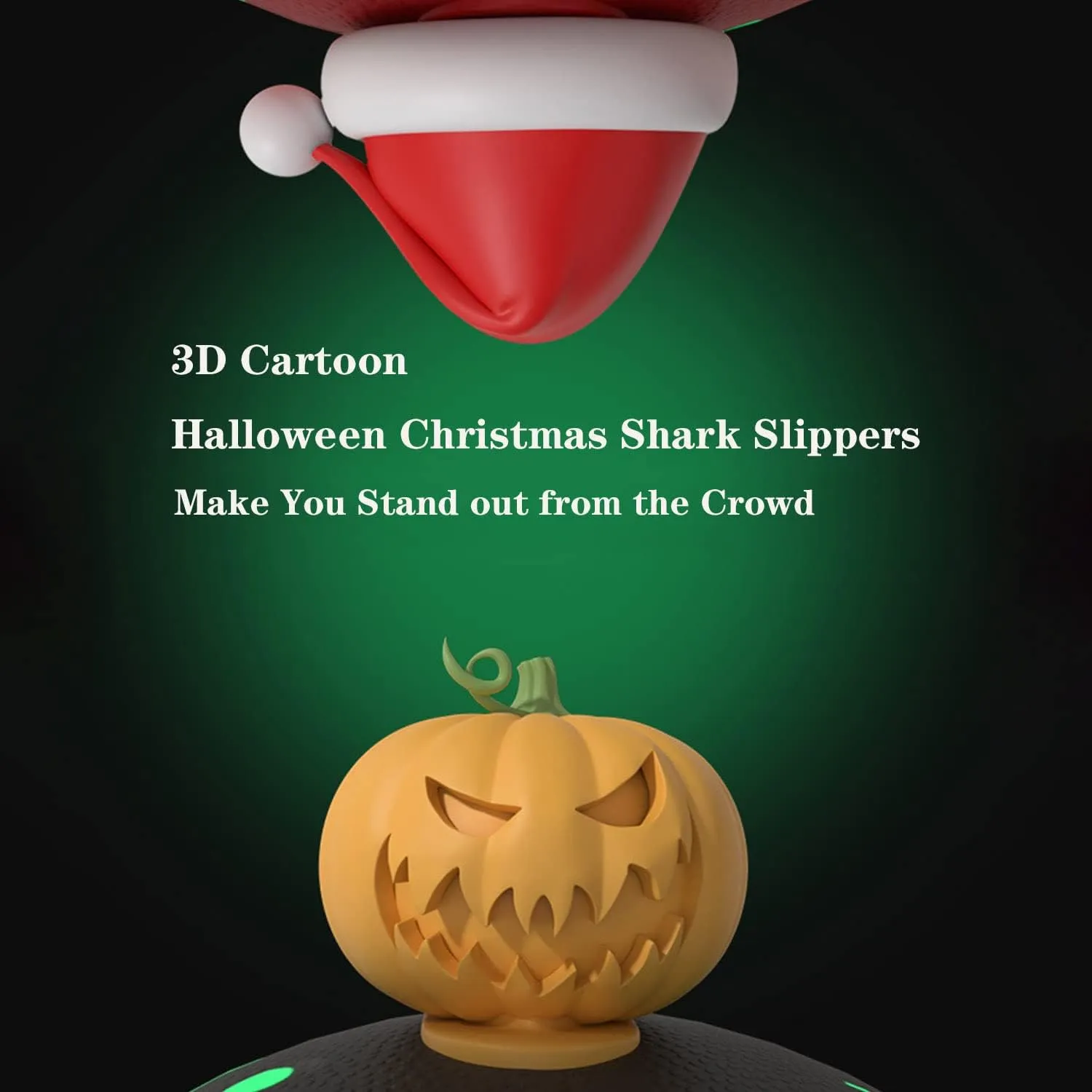 Jfxgjuv Halloween Luminous Shark Slippers Christmas Luminous Shark Slippers Spooky Shark Slides Shark Cloud Slides Angler Fish Slides Glow in The Dark Shark Slippers