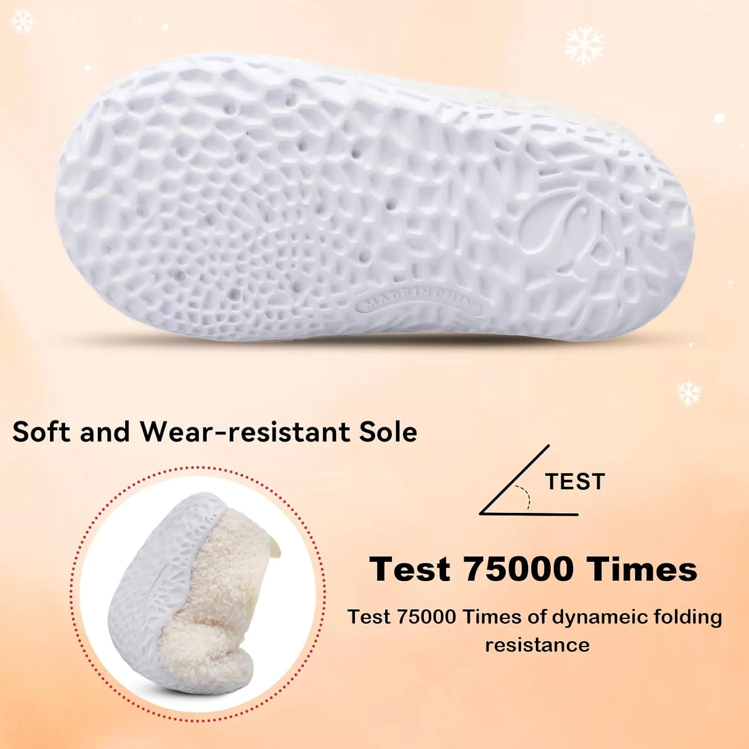 JIASUQI Toddler Slippers Fuzzy Kids Slippers Warm House Shoes for Boys Girls