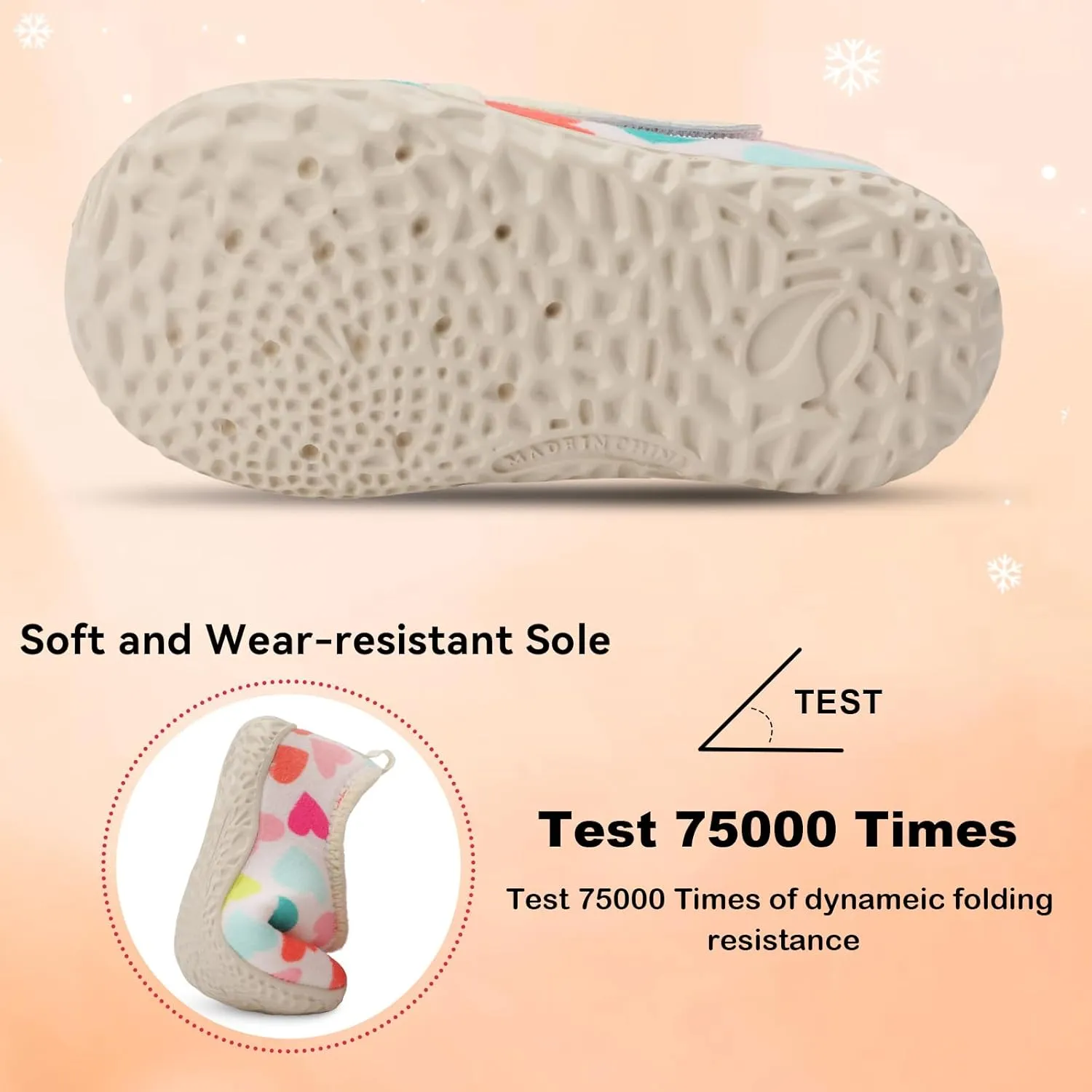 JIASUQI Toddler Slippers Fuzzy Kids Slippers Warm House Shoes for Boys Girls