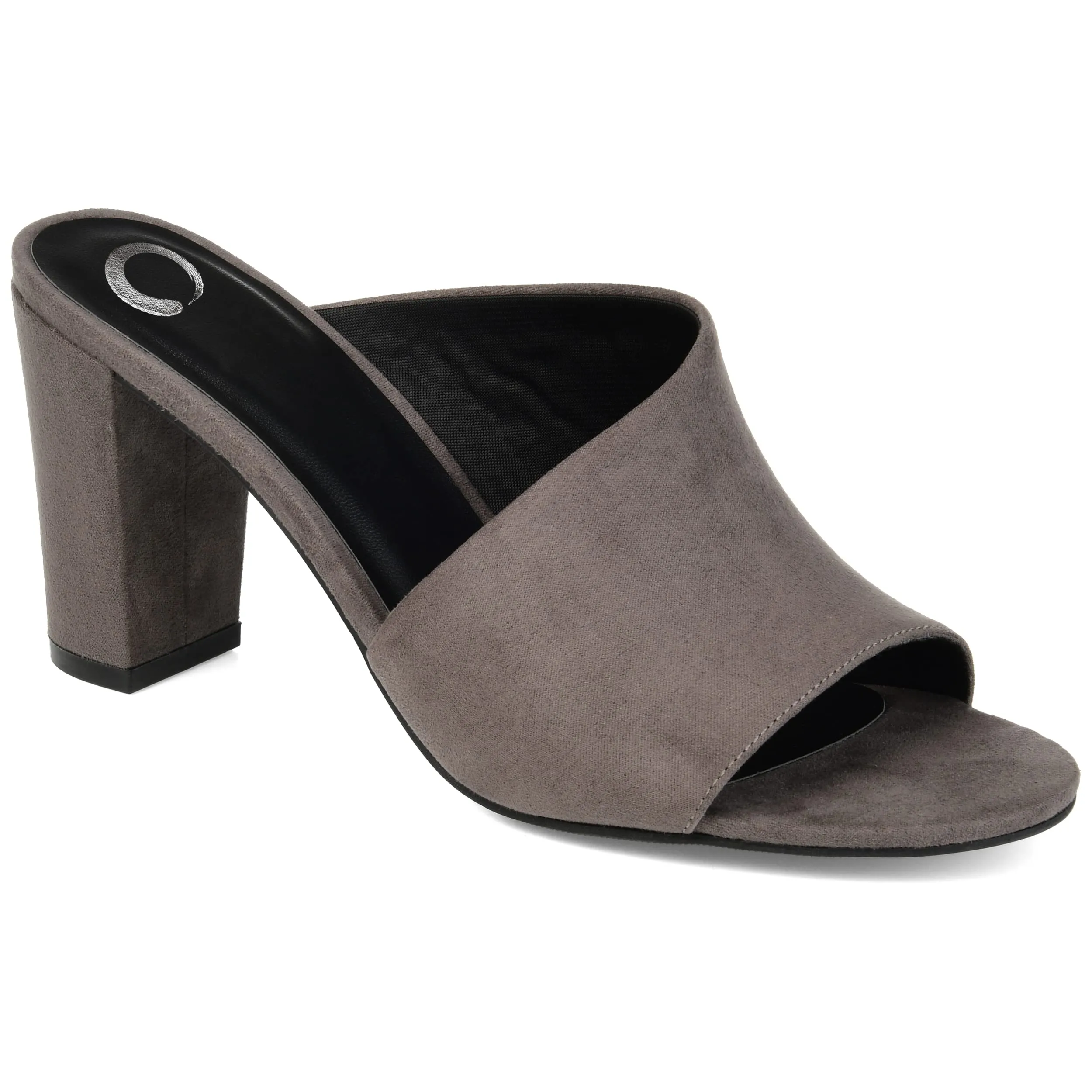 Journee Collection Womens Allea Tru Comfort Foam D'Orsay Block Heel Dress Sandals Size: 6 Wide, Grey