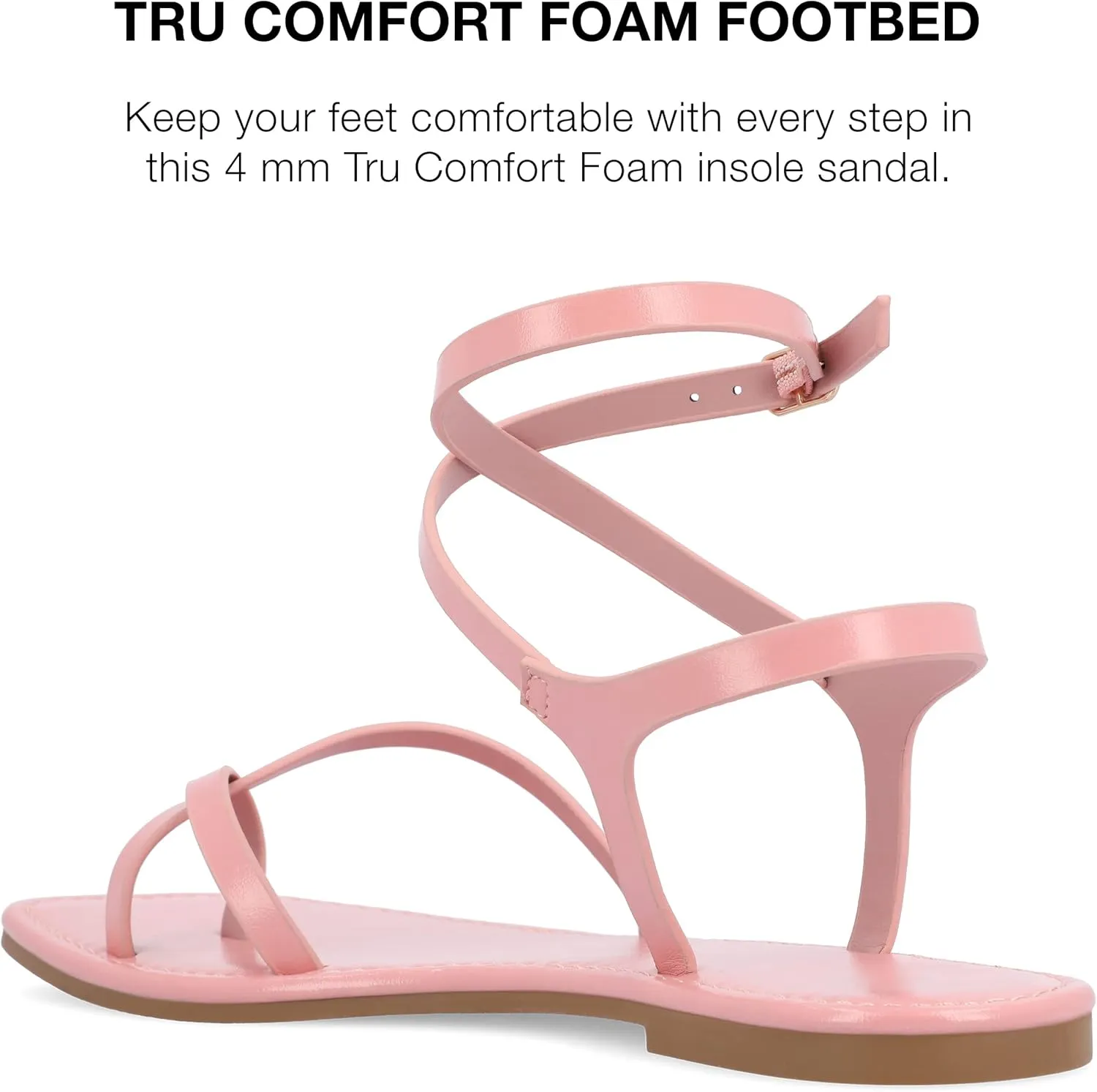 Journee Collection Women's Charra Flat Sandal