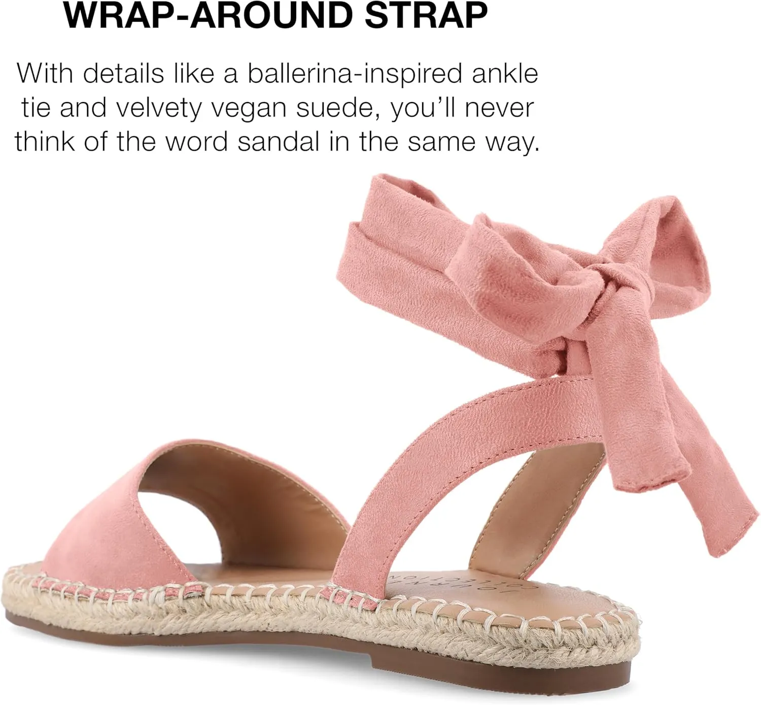 Journee Collection Women's Comfort Foam Emelie Sandal Espadrille Wedge