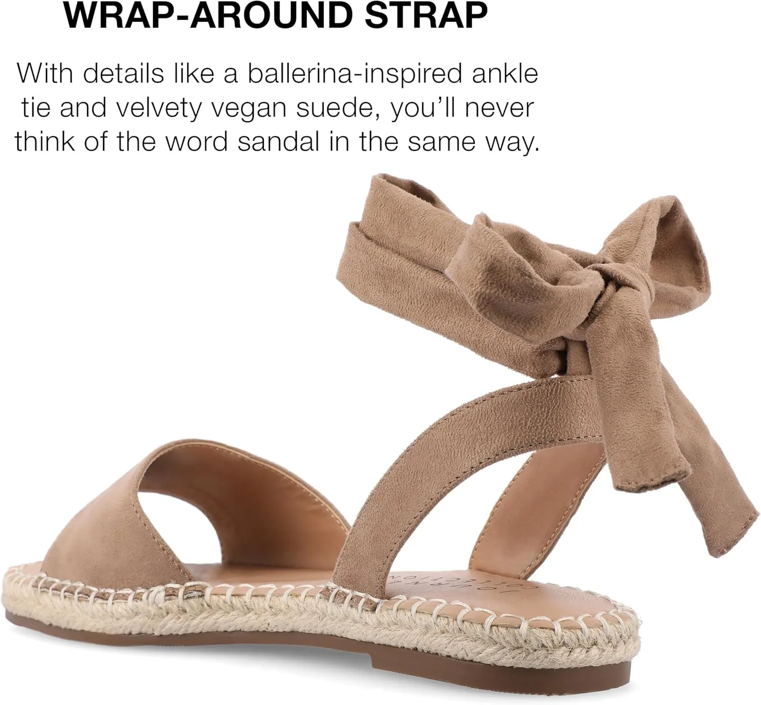 Journee Collection Women's Comfort Foam Emelie Sandal Espadrille Wedge