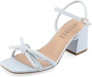 Journee Collection Womens Meryl Bow Block Heel