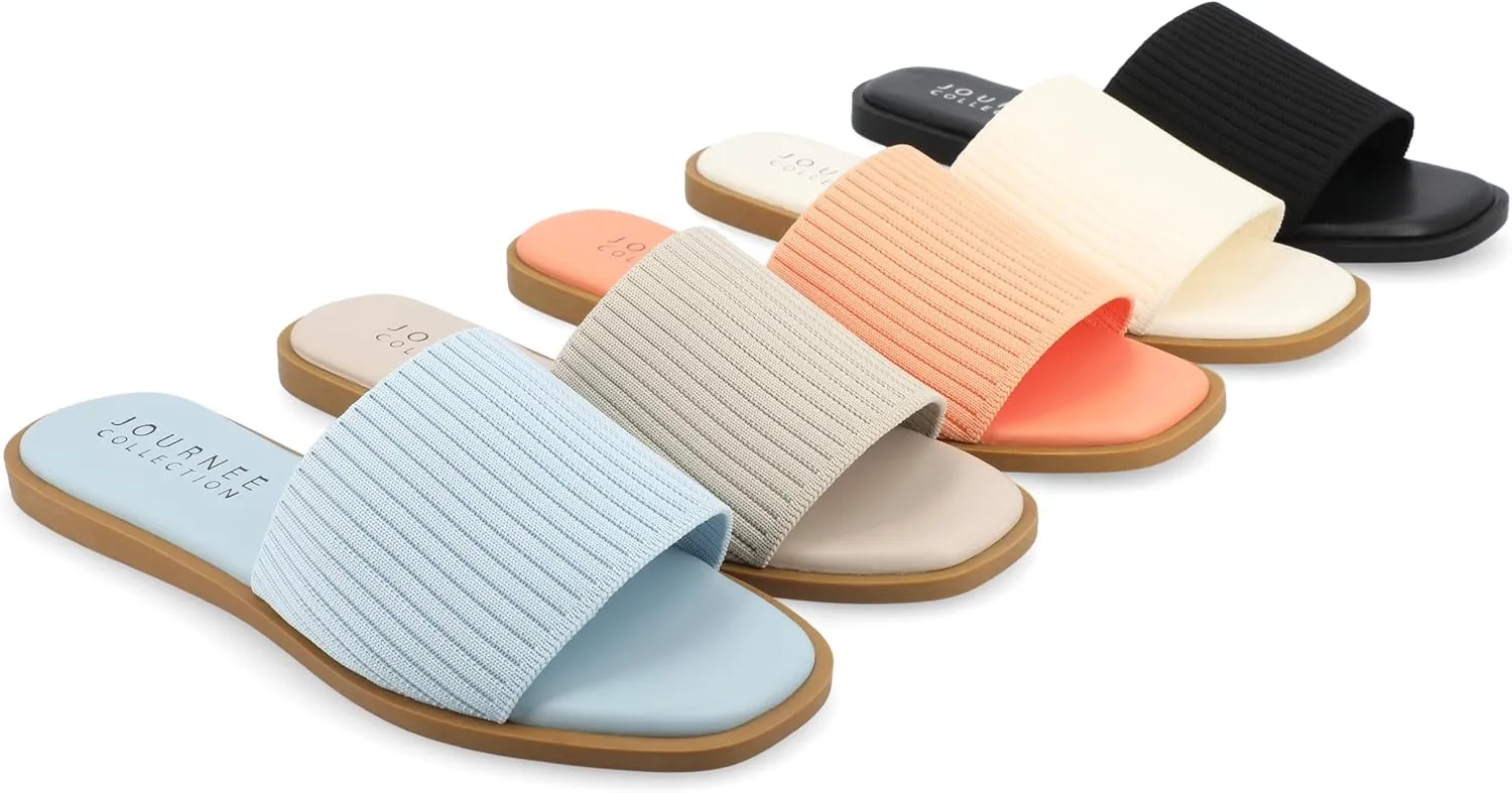Journee Collection Women's Prisilla Slide Sandal