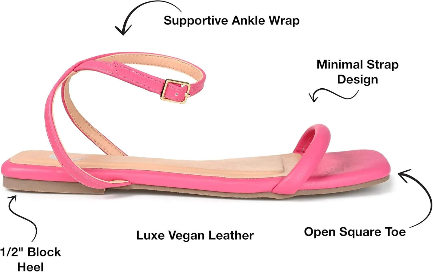 Journee Collection Women's Veena Flat Sandal
