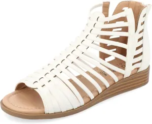 Journee Women's Comfort Foam Delilah Sliver Wedge Sandals