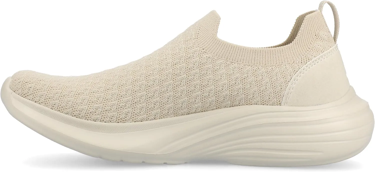 Journee Womens cushioned footbeds Linnea slip-on sneaker textile uppers round-toe