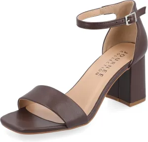 Journee Women's Valenncia SuperNatural Shades Tru Comfort Foam Open Square Toe Ankle Strap Sandals