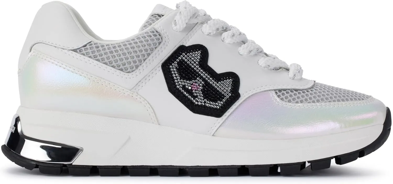 Karl Lagerfeld Paris Women's Cushioned Insole Everyday Mayu-Lace Up Sneaker