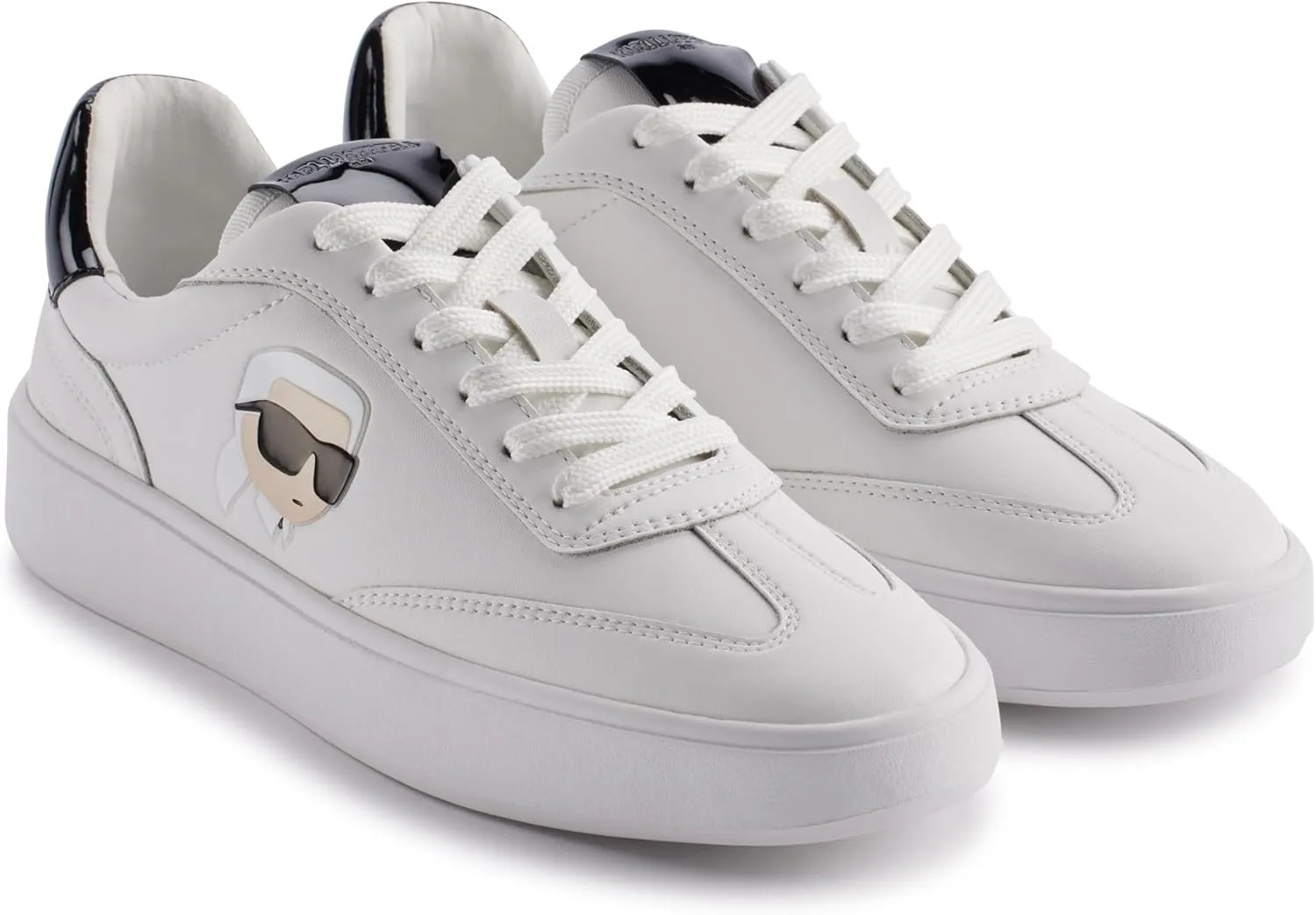 Karl Lagerfeld Paris Women's Cushioned Insole Everyday Sumava-Lace Up Sneaker