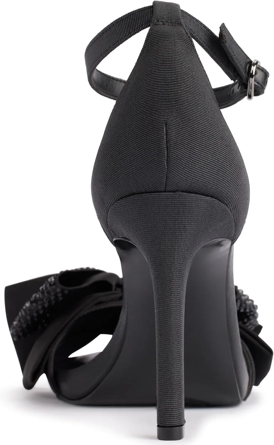 KARL LAGERFELD womens Kenz Bow Evening Ankle Strap Heeled Sandal