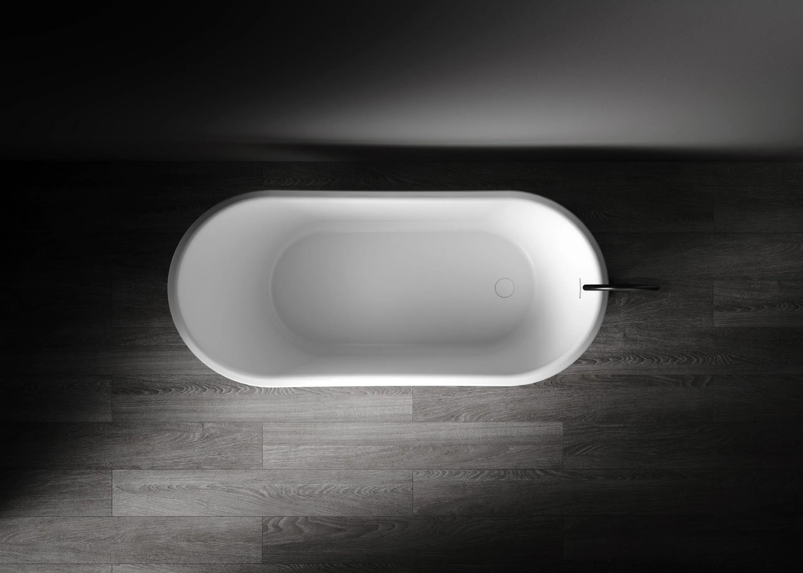 Kaskade Naomi Freestanding Slipper Stone Bath - Matte White