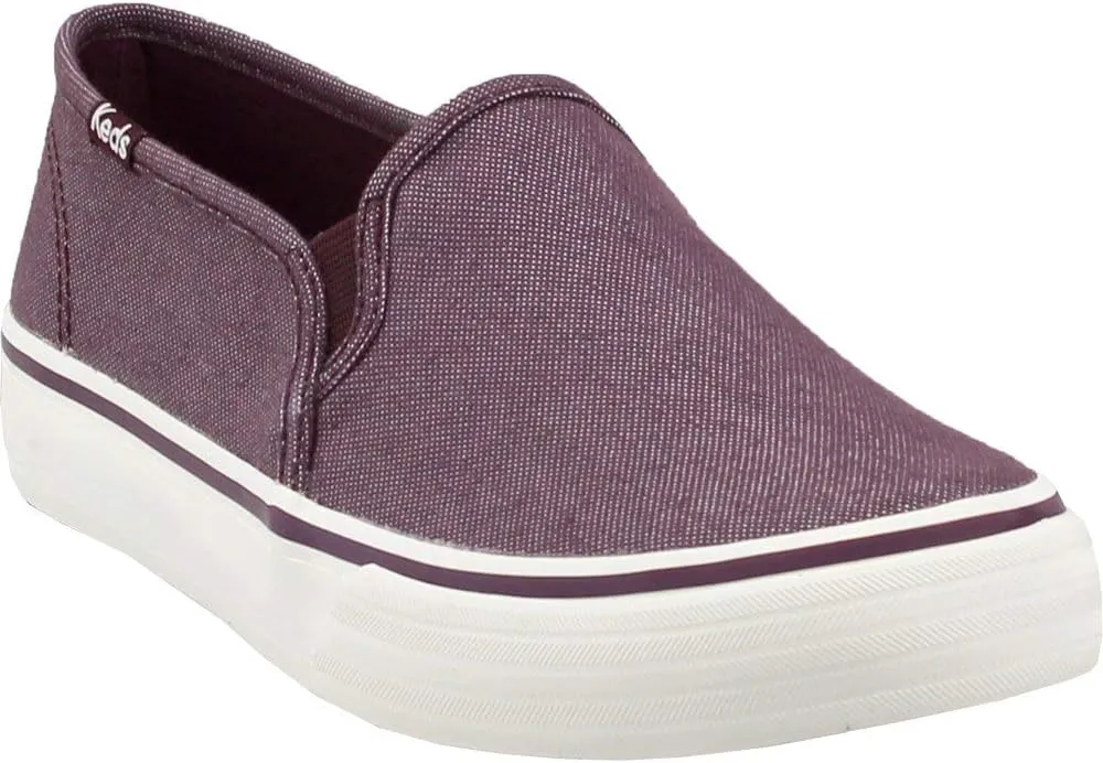 Keds Women's Double Decker Shimmer Chambray Sneaker