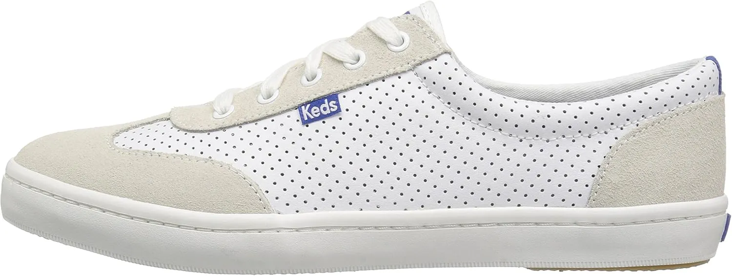 Keds Women's Tournament Retro Court Perf Leather Fashion Sneaker