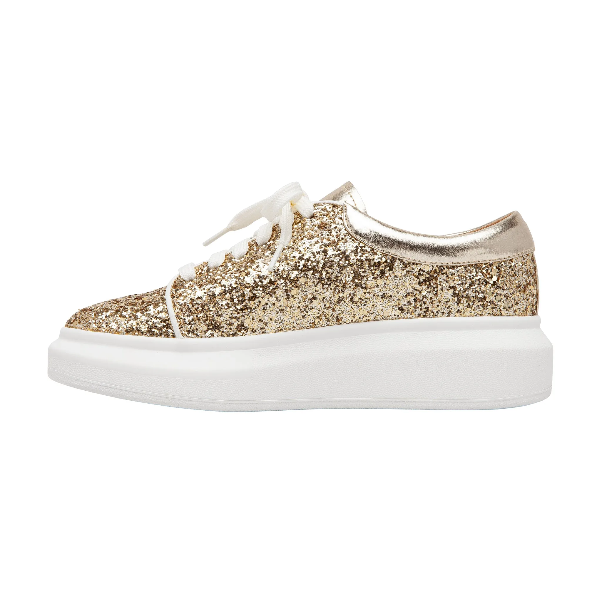 KELSEY | Platform Tennis Shoes Print