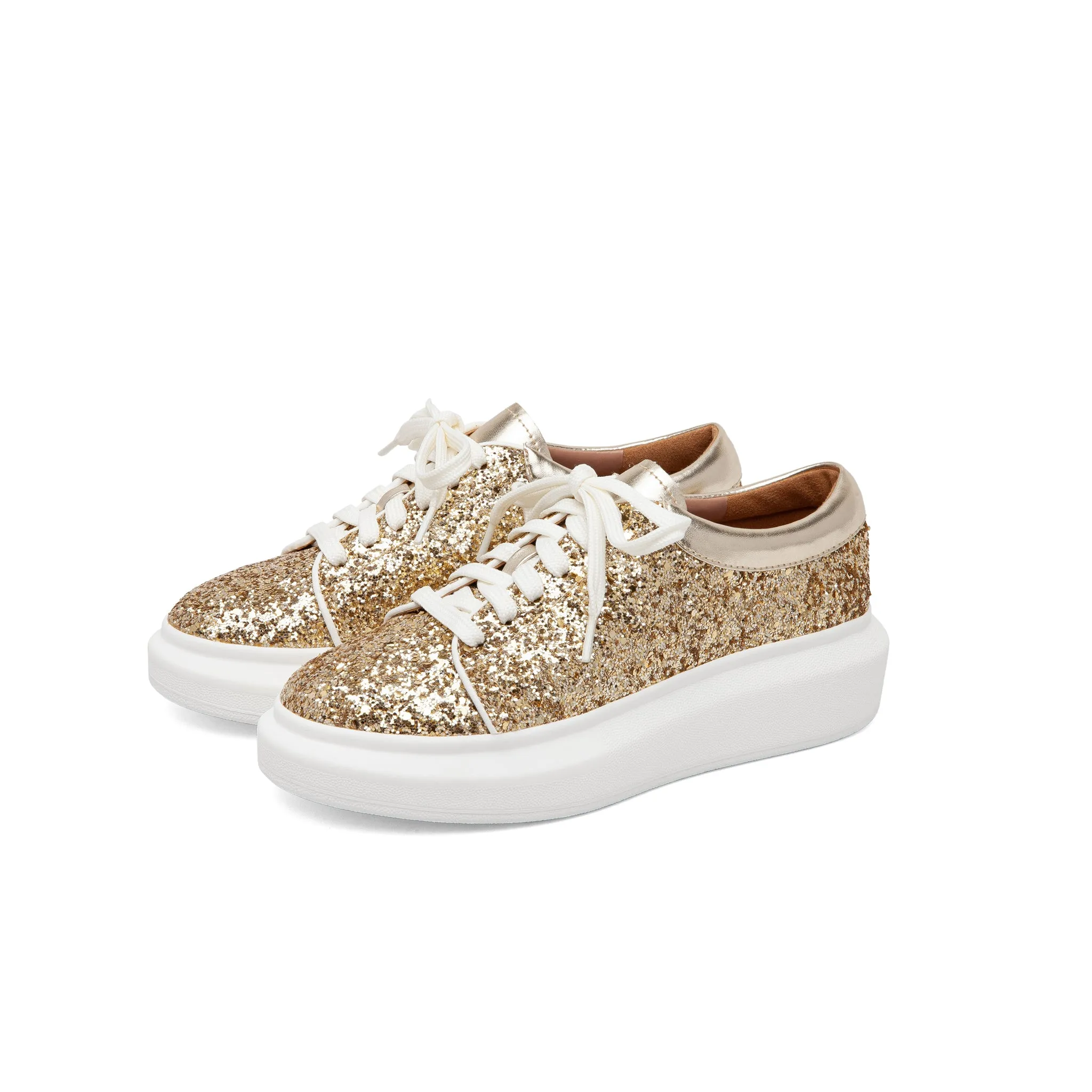 KELSEY | Platform Tennis Shoes Print