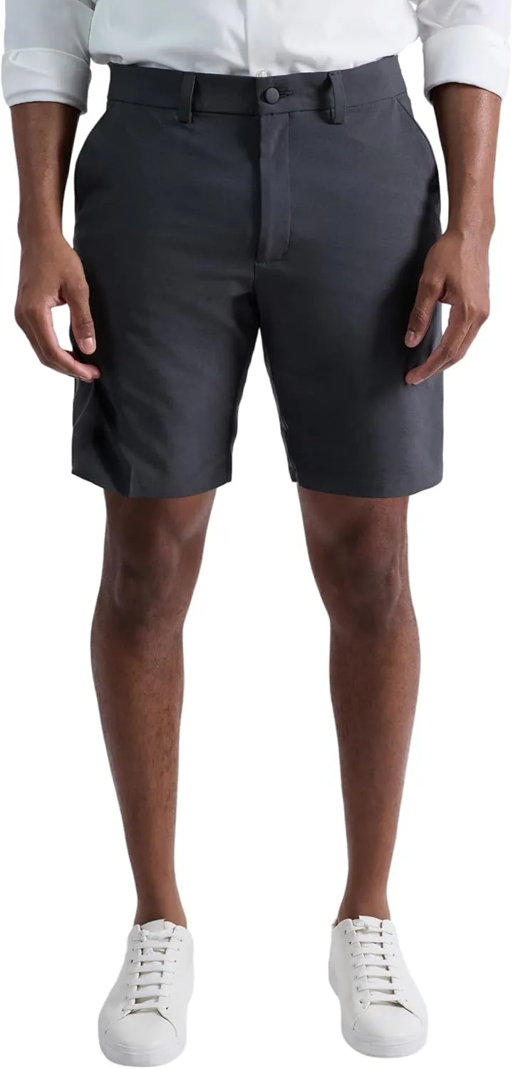 Kenneth Cole REACTION Men's Lightweight Hybrid Stretch Performance Shorts-7 and 9 Inch Inseams
