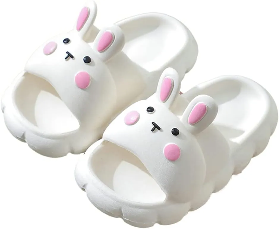 Kids Cloud Sandals Girls Cute Rabbit Slippers Indoor Outdoor Non Slip Cloud Slides Funny Bathroom Pillow Slipper