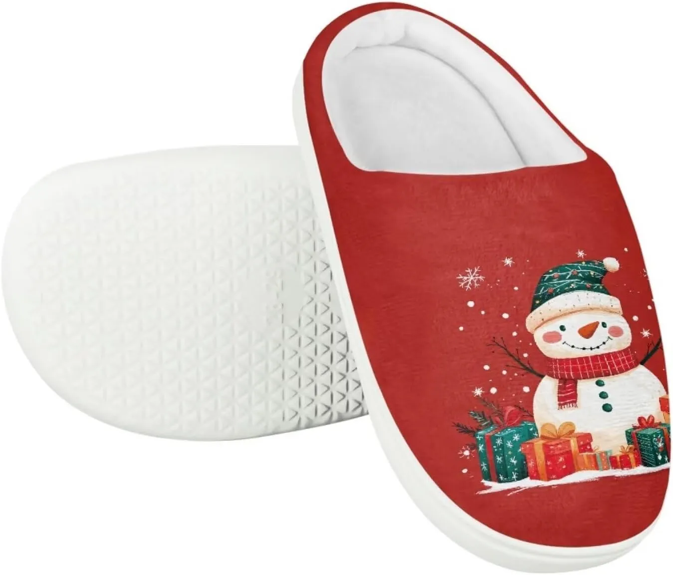Kids Cotton Slipper Winter Cozy Fluffy Shoes Boys Girls Warm Breathable Fuzzy Anti-Slip House Slippers for Toddler US 9-15